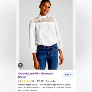 Gap blouse small 3/4 sleeve